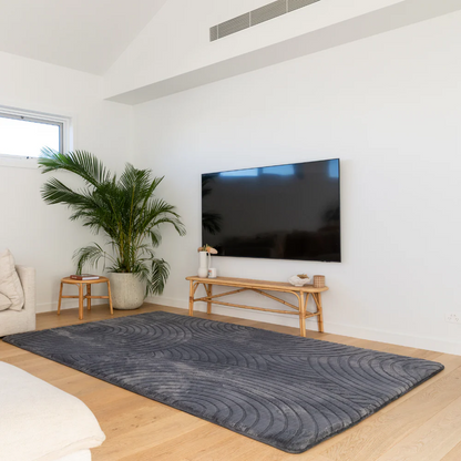 Deluxe Shaggy Relax Mat - 35mm Memory Foam